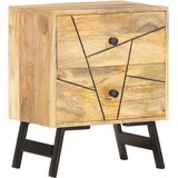  Noćni ormarić 40 x 30 x 50 cm od masivnog drva manga | shoptok.hr