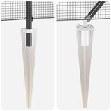vidaXL Ograjni Steber Set Set 2 Siva, Črna Jeklo, PVC 25 x 0.5 m | Shoptok.si