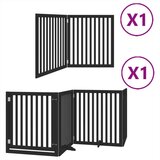vidaXL Vrata za pse s vratašcima 6 panela sklopiva 480 cm drvo topole | shoptok.hr