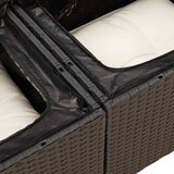  7-dijelni set vrtnih sofa od poliratana s jastucima crni bagrem | shoptok.hr