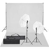 vidaXL komplet za foto studio z lučmi in ozadjem | Shoptok.si