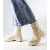 Gemre Beige sock boots Lonte | ePonuda.com