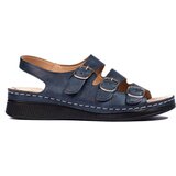 Shelvt Women's navy blue sandals with buckles | shoptok.hr