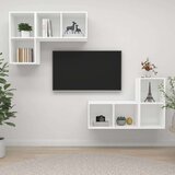 TV Zidni ormarići 4 kom bijeli od iverice | shoptok.hr