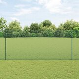 vidaXL zavarena žičana ograda s 22 U stupova Zelena 1.4x50 m Čelik Cijene