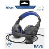 Trust gaming slušalke GXT 307B Ravu PS4 23250, modre | Shoptok.si