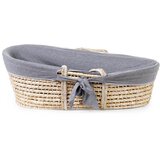 Childhome pletena košara moses z vzmetnico in bombažno prevleko grey | Shoptok.si