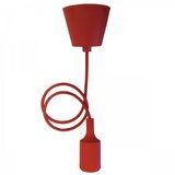 Elit silikonska luster visilica sa grlom e27 crvena ( EL9725 ) Cene