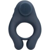 Loveline vibracijski obroček za penis s stimulacijo klitorisa (siv) | Shoptok.si