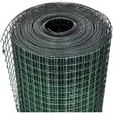 vidaXL Žična ograja pocinkana s PVC oblogo 25x1 m zelena | Shoptok.si