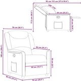  Naslanjač temno rjavo blago, (21824784) | Shoptok.si