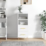 vidaXL Komoda bijela 34 5 x 34 x 90 cm od konstruiranog drva Cijene