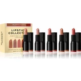 Revolution Lipstick Collection satenasta šminka darilni set odtenek Blushed Nudes 5x3,2 g