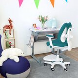MID.YOU Otroški Vrtljivi Stol Kid Wing, Modra | Shoptok.si