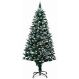 vidaXL Umestno božično drevo Zelena 150 cm PVC, jeklo in plastika | Shoptok.si