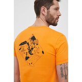 Mammut Majica kratkih rukava Massone Crag za muškarce, boja: narančasta, s tiskom | shoptok.hr