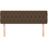  Posteljno vzglavje 2 kosa temno rjavo 80x7x78/88 cm blago, (20933677) | Shoptok.si
