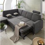 XORA sedežna garnitura, gladka tkanina siva | Shoptok.si