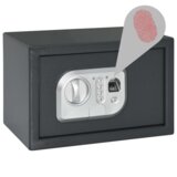 vidaXL elektronski digitalni sef s otiskom prsta 20x31x20 cm Čelik | shoptok.hr