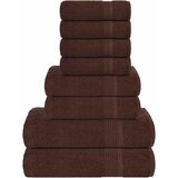 vidaXL Komplet brisač 8-delni rjava 360 gsm 100% bombaž Cene