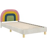  Krevet za djecu s uzglavljem Krema 90 x 200 cm Baršun | shoptok.hr