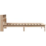  Krevet s regalom za knjige bez madraca 100 x 200 cm od borovine | shoptok.hr