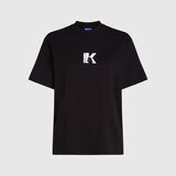 Karl Lagerfeld Majice s kratkimi rokavi KLJ SLIM SS K LOGO TEE Črna Cene
