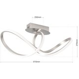 Orion dl 7-694 - led plafonski luster circus LED/30W/230V sa prigušivačem, mat hrom | Eponuda.com