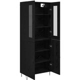  Highboard Bijeli i crni hrast 69,5 x 34 x 180 cm | shoptok.hr