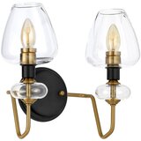 Elstead Lighting Elstead Stenska svetilka Armand z 2 lučmi, starana medenina, stekleni senčniki, (22098867) | Shoptok.si