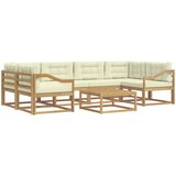  Set vanjskih sofa 5 kom. Bijela i krem | shoptok.hr