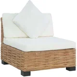 sofa bez naslona za ruke s jastucima od prirodnog ratana
