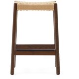 Kave Home Smeđe/u prirodnoj boji barske stolice u setu 2 kom od punog hrasta (visine sjedala 66 cm) Yalia – | shoptok.hr