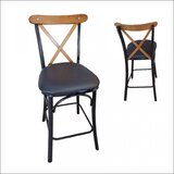 Barska stolica DMT N-TONET Crna/Crne noge 776-038 | Eponuda.com