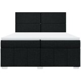  Krevet s oprugama i madracem crni 200x200 cm od tkanine | shoptok.hr