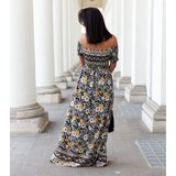 Gemre Black patterned dress Delfino | Shoptok.si