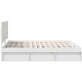  Okvir za krevet Bijelo 200 x 200 cm Čvrsto borovo drvo | shoptok.hr