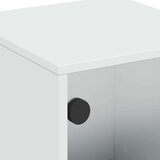 vidaXL Noćni ormarići sa staklenim vratima 2 kom bijeli 35x37x50 cm | shoptok.hr