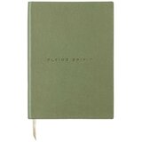  Notes A5, Flying spirit, diktando crte, tvrdi uvez, kožni, zeleni | shoptok.hr