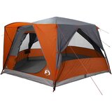  Kabinski šotor s streho Siva in oranžna 400 x 350 x 212 cm | Shoptok.si