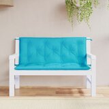 vidaXL Blazina za vrtno klop 2 kosa turkizna 120x50x7 cm blago Cene