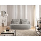 Ropez Crna/siva baršunasti sklopiva/s prostorom za odlaganje sofa 210 cm Saga – | shoptok.hr