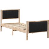  Kovinska posteljna konstrukcija Rjava in črna 75 x 190 cm, (5000084497) | Shoptok.si