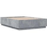 vidaXL Okvir kreveta boja betona 120x190 cm od konstruiranog drva | shoptok.hr