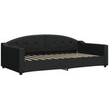  Dnevni krevet s madracem crni 100 x 200 cm od tkanine | shoptok.hr