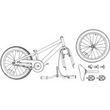 Bmx Bicikl 20 Inča za osobe starije od 9 godina Bijela | shoptok.hr