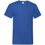 Fruit Of The Loom Blue Men's T-shirt Valueweight V-Neck Cene