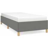 Maison Chic Posteljni okvir - Enojna postelja - Postelja za odrasle brez vzmetnice temno siv 90x200 cm blago-J7946, (21774171) | Shoptok.si