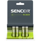 Sencor punjiva baterija SBA HR03 AAA NiMH 800 mAh, blister 4 kom Slike