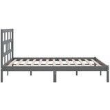  Posteljni okvir siv iz borovine 200x200 cm, (20646295) | Shoptok.si